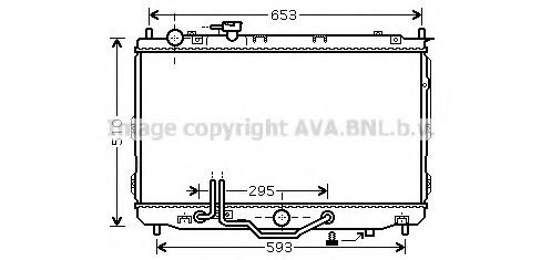 Imagine Radiator, racire motor AVA QUALITY COOLING KAA2071