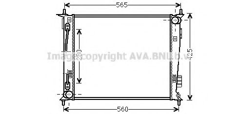 Imagine Radiator, racire motor AVA QUALITY COOLING KAA2136