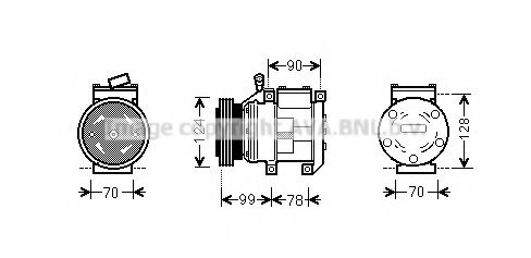 Imagine Compresor, climatizare AVA QUALITY COOLING KAAK130