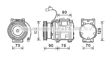 Imagine Compresor, climatizare AVA QUALITY COOLING KAAK178