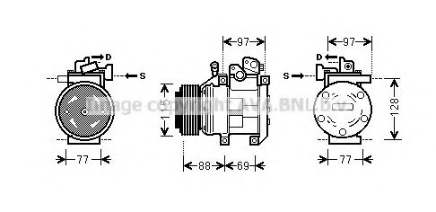 Imagine Compresor, climatizare AVA QUALITY COOLING KAK124