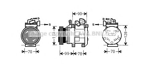 Imagine Compresor, climatizare AVA QUALITY COOLING KAK130