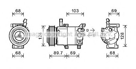 Imagine Compresor, climatizare AVA QUALITY COOLING KAK159