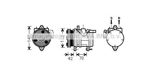 Imagine Compresor, climatizare AVA QUALITY COOLING KAK168