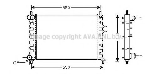 Imagine Radiator, racire motor AVA QUALITY COOLING LC2077