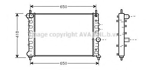 Imagine Radiator, racire motor AVA QUALITY COOLING LC2078