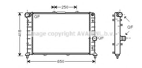 Imagine Radiator, racire motor AVA QUALITY COOLING LC2079