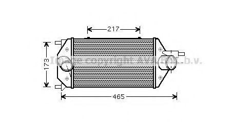 Imagine Intercooler, compresor AVA QUALITY COOLING LC4086