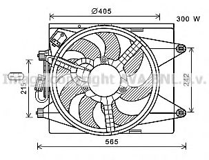 Imagine Ventilator, radiator AVA QUALITY COOLING LC7501