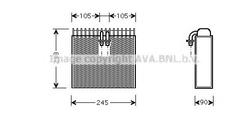 Imagine evaporator,aer conditionat AVA QUALITY COOLING LCV007