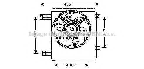 Imagine Ventilator, radiator AVA QUALITY COOLING MC7501