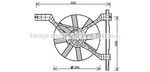 Imagine Ventilator, radiator AVA QUALITY COOLING MC7502