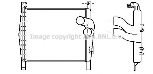 Imagine Intercooler, compresor AVA QUALITY COOLING ME4181