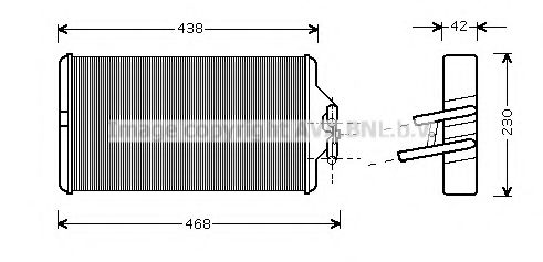 Imagine Schimbator caldura, incalzire habitaclu AVA QUALITY COOLING ME6187