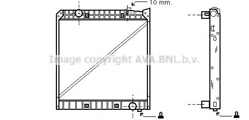 Imagine Radiator, racire motor AVA QUALITY COOLING MEA2147