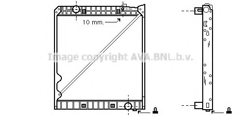 Imagine Radiator, racire motor AVA QUALITY COOLING MEA2151