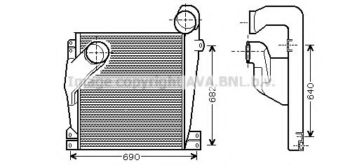 Imagine Intercooler, compresor AVA QUALITY COOLING MEA4196