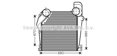 Imagine Intercooler, compresor AVA QUALITY COOLING MEA4226