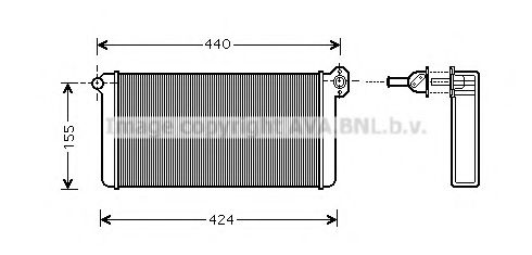 Imagine Schimbator caldura, incalzire habitaclu AVA QUALITY COOLING MEA6192