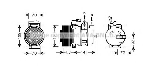 Imagine Compresor, climatizare AVA QUALITY COOLING MEAK239