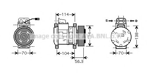 Imagine Compresor, climatizare AVA QUALITY COOLING MEK227