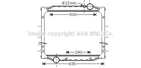 Imagine Radiator, racire motor AVA QUALITY COOLING MN2057