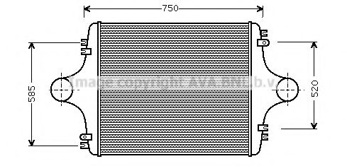 Imagine Intercooler, compresor AVA QUALITY COOLING MN4025