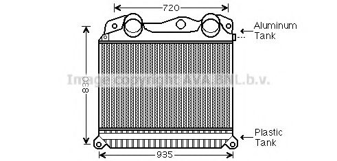 Imagine Intercooler, compresor AVA QUALITY COOLING MN4055