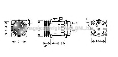 Imagine Compresor, climatizare AVA QUALITY COOLING MNAK047