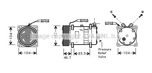 Imagine Compresor, climatizare AVA QUALITY COOLING MNK048