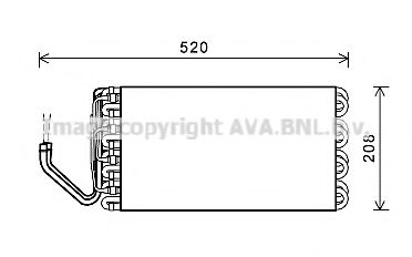 Imagine evaporator,aer conditionat AVA QUALITY COOLING MNV069