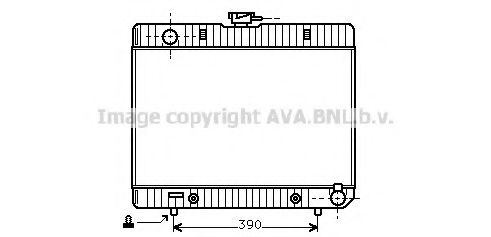 Imagine Radiator, racire motor AVA QUALITY COOLING MS2055