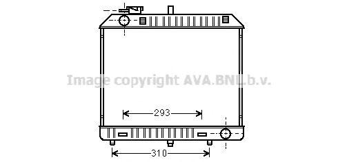 Imagine Radiator, racire motor AVA QUALITY COOLING MS2127