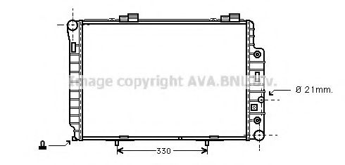 Imagine Radiator, racire motor AVA QUALITY COOLING MS2147