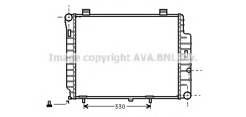 Imagine Radiator, racire motor AVA QUALITY COOLING MS2155