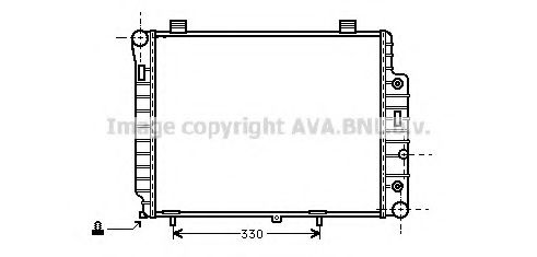 Imagine Radiator, racire motor AVA QUALITY COOLING MS2156