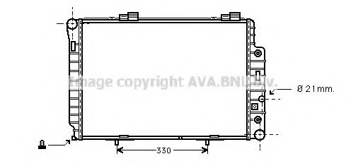 Imagine Radiator, racire motor AVA QUALITY COOLING MS2174