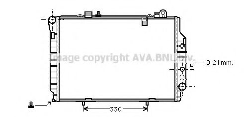 Imagine Radiator, racire motor AVA QUALITY COOLING MS2203