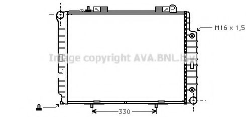 Imagine Radiator, racire motor AVA QUALITY COOLING MS2209