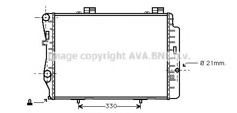 Imagine Radiator, racire motor AVA QUALITY COOLING MS2212