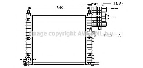 Imagine Radiator, racire motor AVA QUALITY COOLING MS2213