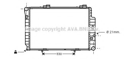 Imagine Radiator, racire motor AVA QUALITY COOLING MS2234