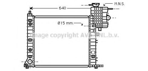 Imagine Radiator, racire motor AVA QUALITY COOLING MS2265