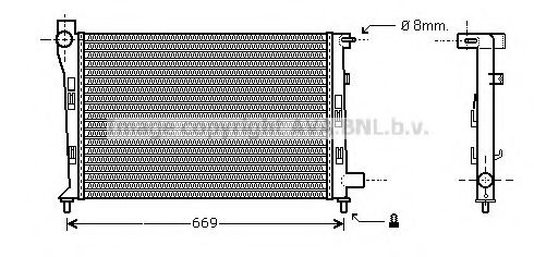 Imagine Radiator, racire motor AVA QUALITY COOLING MS2281