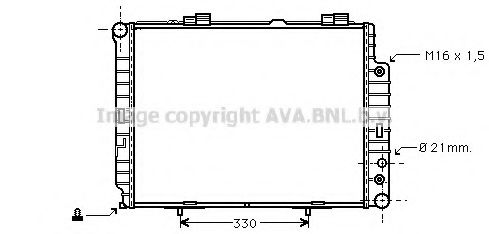 Imagine Radiator, racire motor AVA QUALITY COOLING MS2283