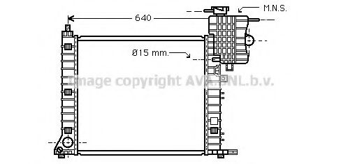 Imagine Radiator, racire motor AVA QUALITY COOLING MS2336