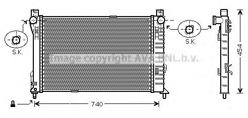 Imagine Radiator, racire motor AVA QUALITY COOLING MS2338