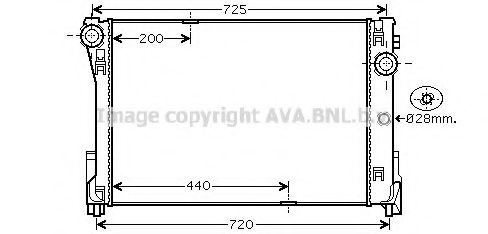 Imagine Radiator, racire motor AVA QUALITY COOLING MS2474