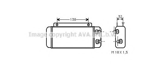 Imagine Radiator ulei, ulei motor AVA QUALITY COOLING MS3011