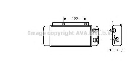 Imagine Radiator ulei, ulei motor AVA QUALITY COOLING MS3114